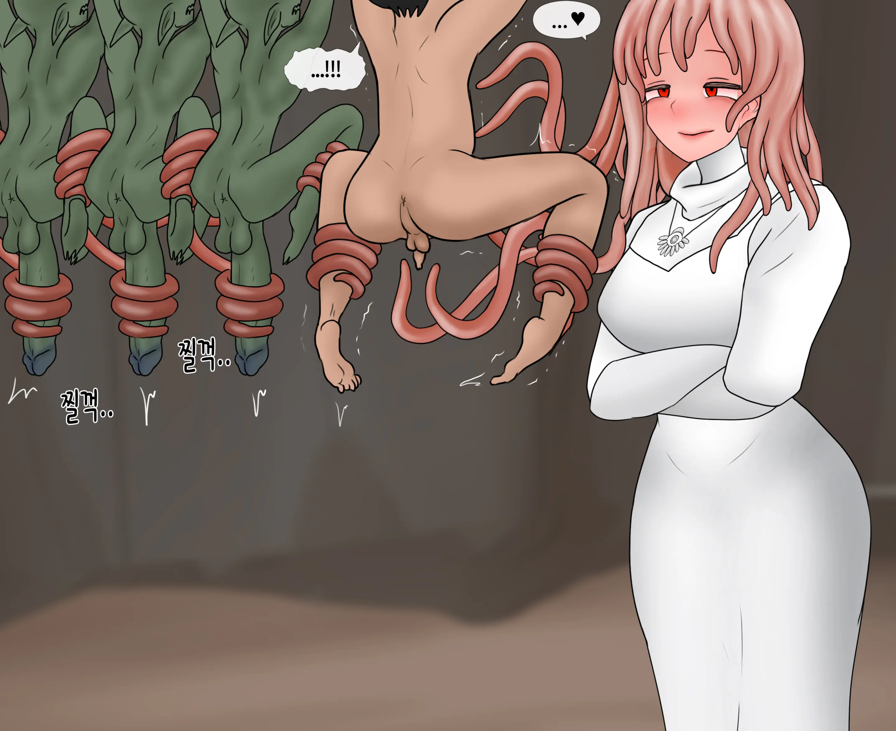 잡몹 촉수녀가 너무 잘함 Low Level Tentacle Monster Is Too Good At [Korean] 01-21